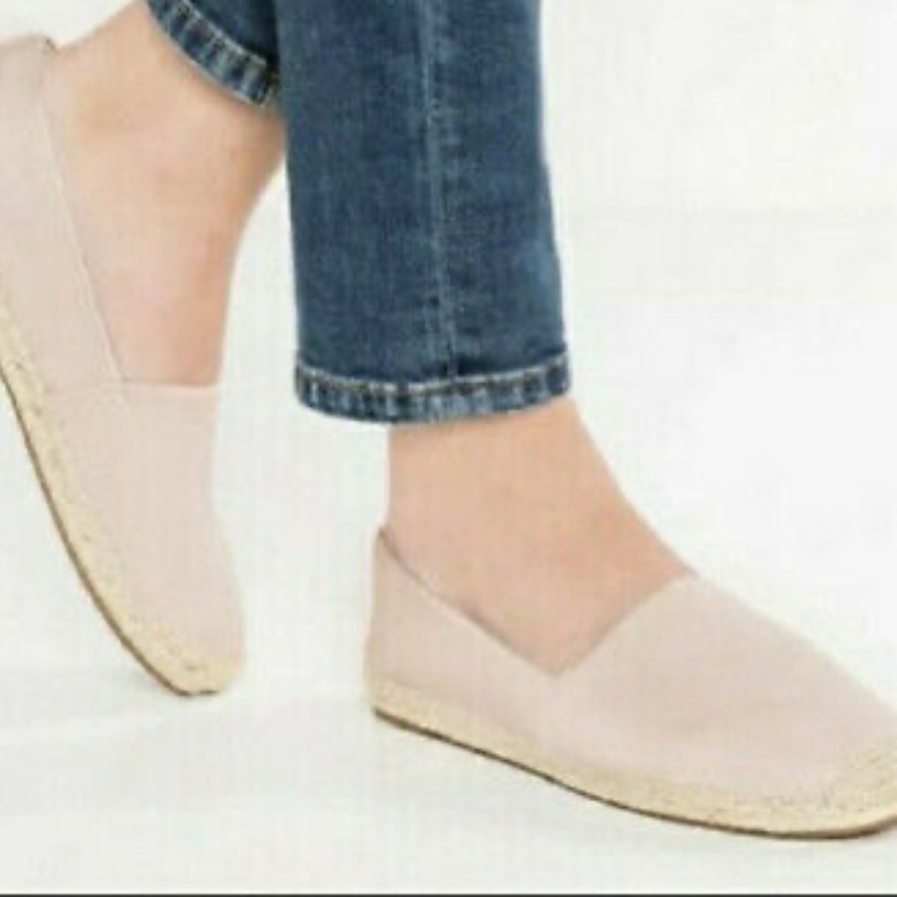EUC Anthropologie Maypol Selena Pebbled Leather Espadrille Flats Size EU 39